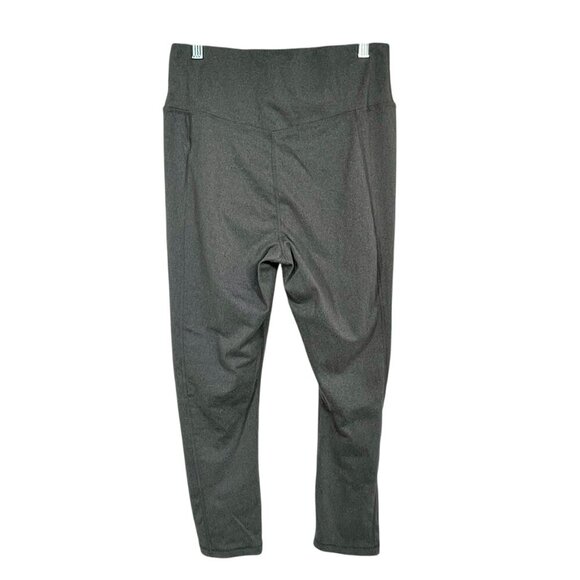 NWOT Juicy Couture Sport Cropped Hi-Rise Logo Leggings Gray Size Medium - Picture 5 of 11